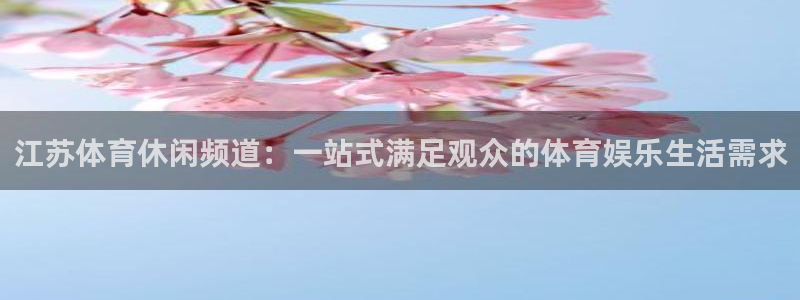 江苏体育休闲频道：一站式满足观众的体育娱乐生活需求