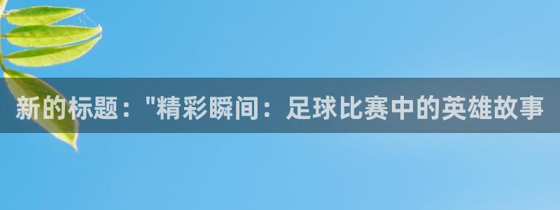 新的标题：\